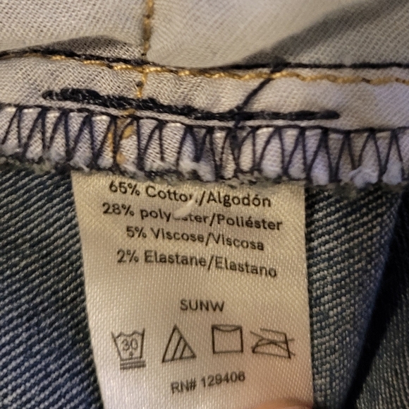 VENUS floral embroidered bedazzled cutouts bohemian vibe denim jeans, size 12 - Picture 7 of 7